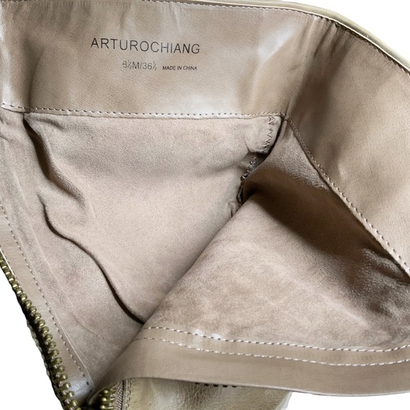 𝅺ARTURO Chiang  brown riding boots with buckled adornment. Size 6.5 - Picture 8 of 8